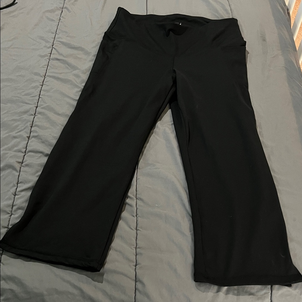 Jockey Women's Black Wide-Leg Pants